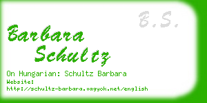 barbara schultz business card